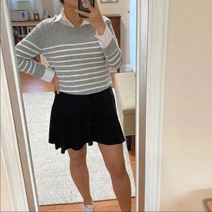 GAP grey striped sweater size M